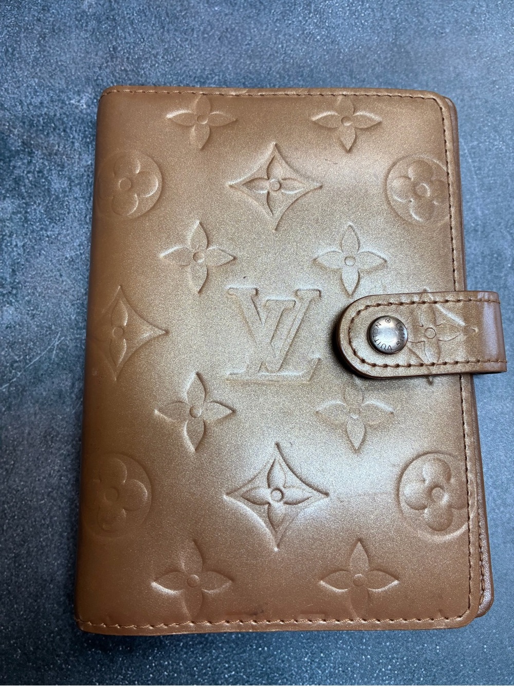 Louis Vuitton Bronze /Gold Vernis PM Agenda
